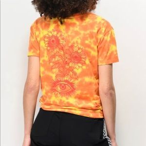 Orange/yellow Tie-Dye Graphic Tee